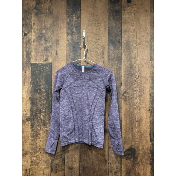 Ivivva By Lululemon Purple Swiftly Top Size Medium EUC - Picture 1 of 3